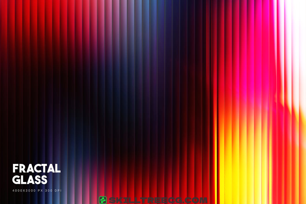 Fractal Glass Gradient Background – 12 JPG Pack（941176）-技能树